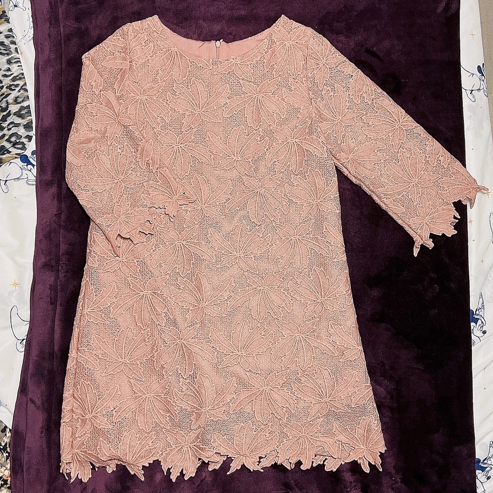One piece long sleeve mini dress